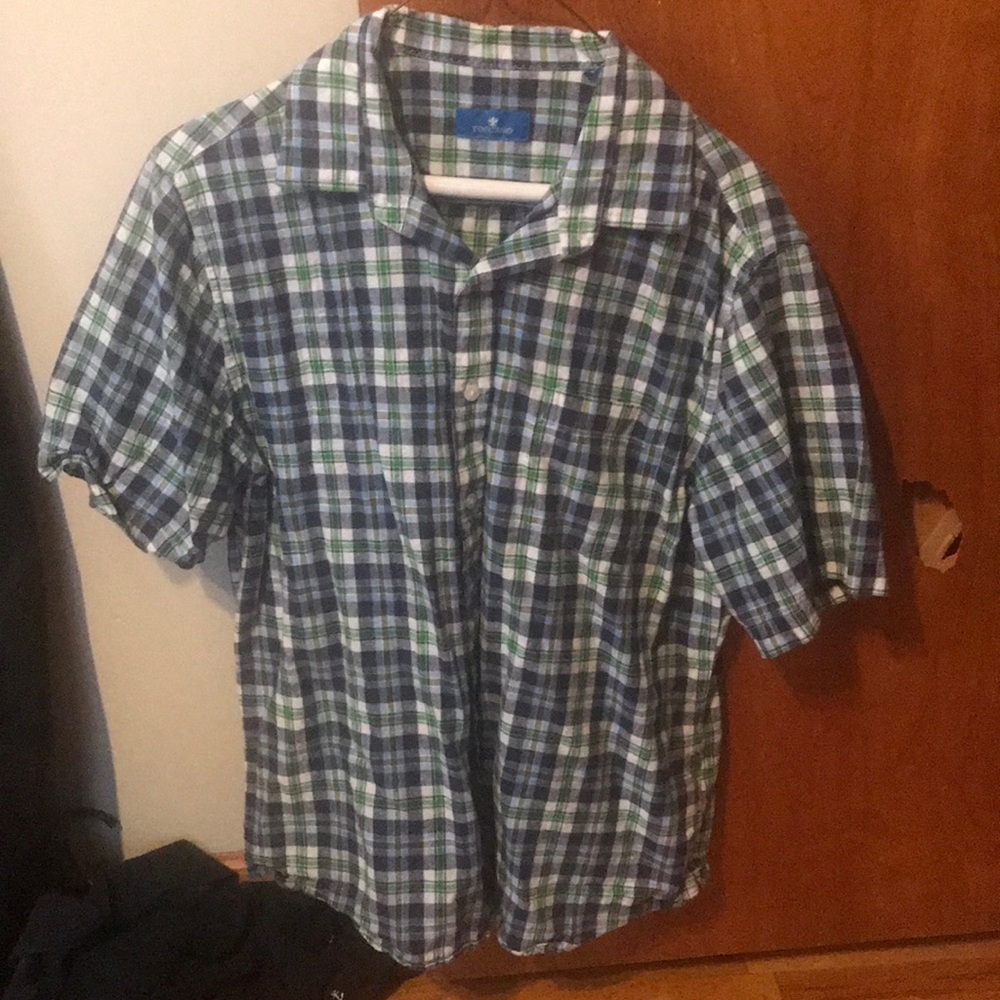 Toscano Mens Button Down Shirt
